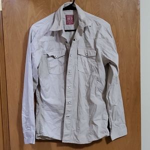 Tan Pearl Snap Shirt